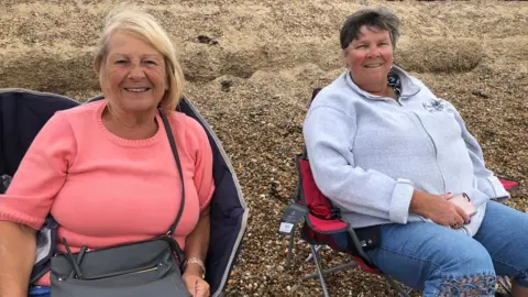 Kate Scotter/BBC Maggie Monk (left) and Barbara Cooper