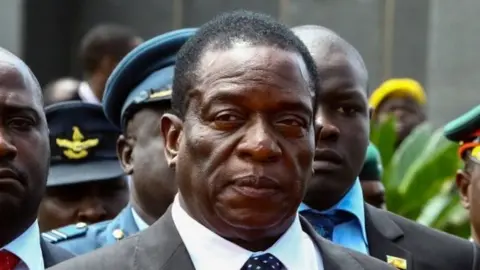 AFP Zimbabwe's ex-Vice President Emmerson Mnangagwa pictured on 7 January 2017