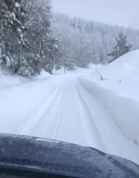 SSEN Snow on road