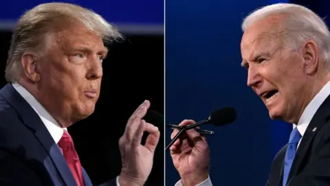 Getty Images Trump and Biden in 2020