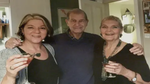 Beth, Gail and Jim taken at their home in Glasgow after Gail became ill.