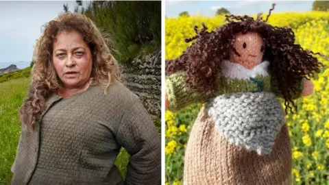 BBC / Mammouth Screen / Kwerky Knits Beatie Edney and Prudie doll