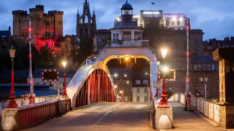 Getty Images Swing Bridge from the road