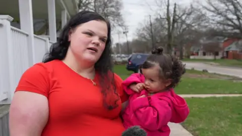 Megan says the food pantry is a 'godsend' for her family