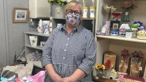 BBC Debbie Horne in the indoor market