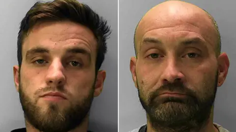 Sussex Police Jamie Winchester (left) and John Gardner