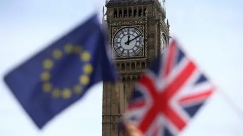Reuters The Union Jack and EU flag in front of Big Ben