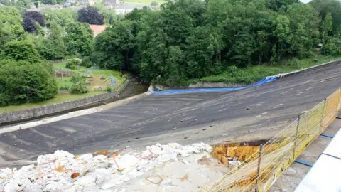 Canal and River Trust Damaged dam