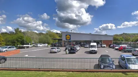 Google Lidl on St Andrews Road, Bridport, Dorset