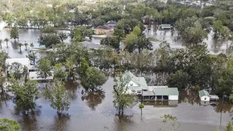 EPA Houses submerged in Jean Lafitte, Louisiana