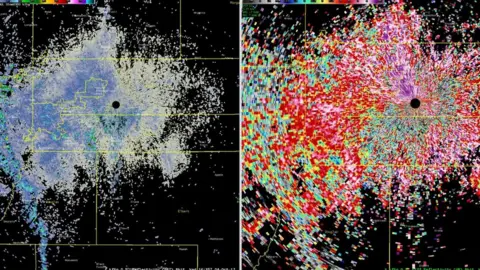 NWS Butterflies on radar