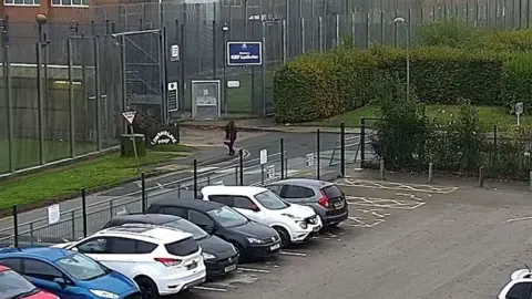 South Yorkshire Police Amy Hatfield is seen arriving at HMP Lindholme