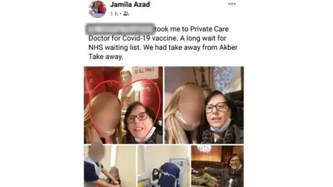 Jamila Azad Facebook post