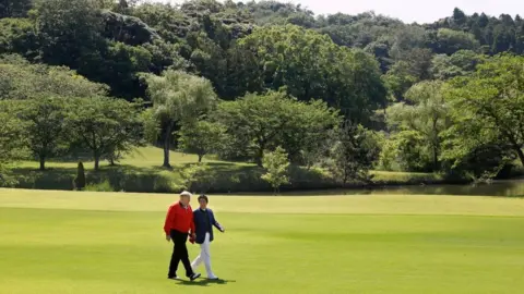 Getty Images Trump and Abe