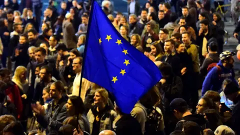 Getty Images Budapest university protest