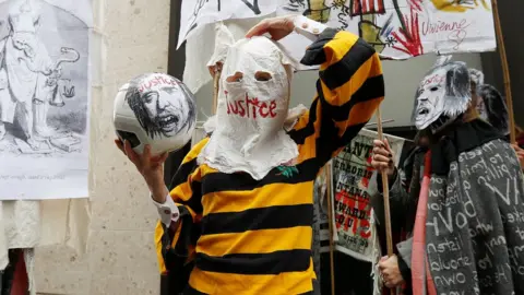 Reuters Dame Vivienne Westwood outside the Old Bailey on 7 September