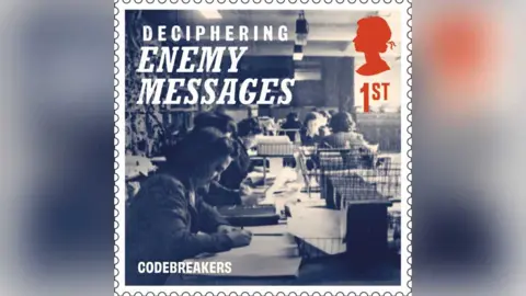 Royal Mail Royal Mail stamp depicting female codebreakers at Bletchley Park