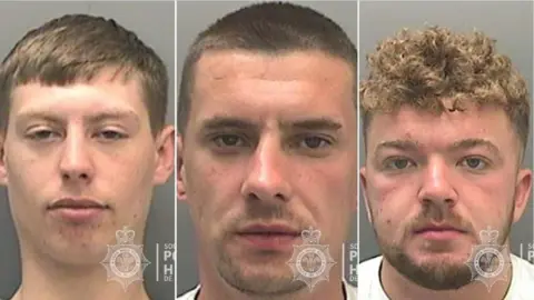 South Wales Police Keiran Bunce, Marcus Thomas and Leon Rowlands