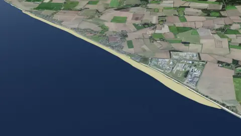 North Norfolk District Council  The coastline as it would look after sandscaping