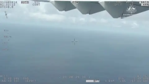 Reuters An Australian aircraft searching for survivors
