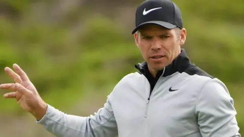 Paul Casey in round two at the Pebble Beach Pro-Am