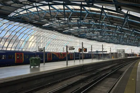 Platform 20 view at Waterloo