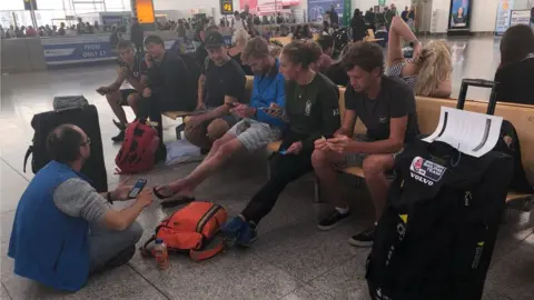 Will Carson Passengers waiting for a flight