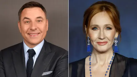 Getty Images David Walliams and JK Rowling