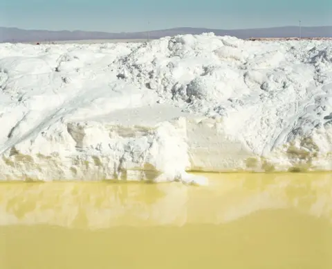 Catherine Hyland Lithium mine in the Atacama Desert.