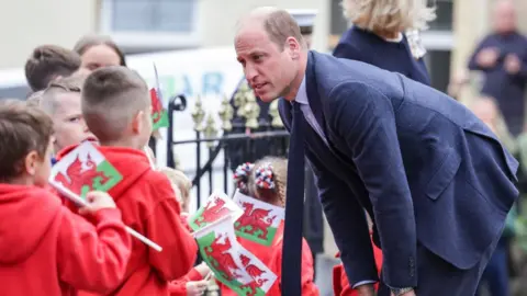 Getty Images SWANSEA, WALES - SEPTEMBER 27: Prince William, Prince of Wales arrives at St Thomas Church, which has been has been redeveloped to provide support to vulnerable people, during their visit to Wales on September 27, 2022 in Swansea, Wales. (Photo by Chris Jackson/Getty Images)