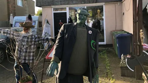 John Devine/BBC Halloween display