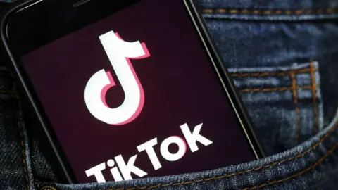 Getty Images TikTok's logo is displayed on a phone.