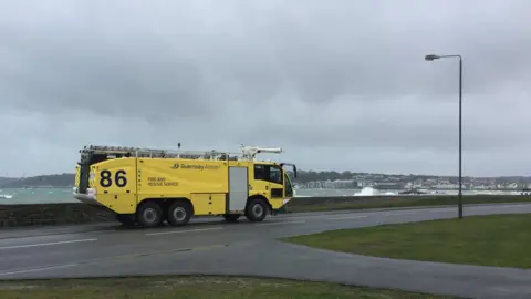 BBC Guernsey Airport Fire and Rescue Service engine