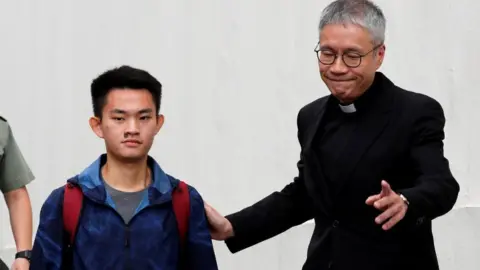 Reuters Mr Chan and Reverend Peter Koon Ho-ming