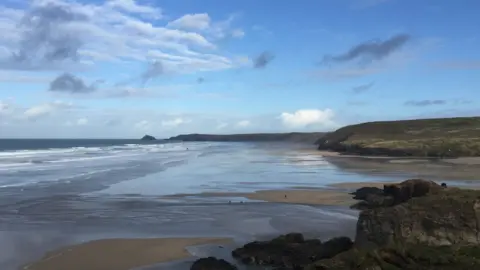 BBC Perranporth beach