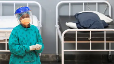 Reuters A nurse in a hospital in South Africa - July 2020