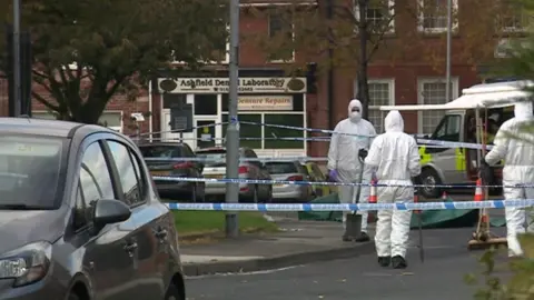 BBC Forensic staff at Langton Road