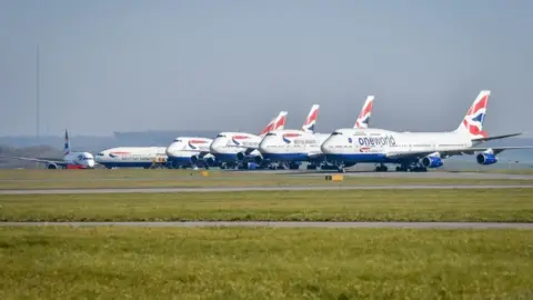 PA Media Planes at Cardiff airport