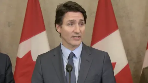 CPAC Prime Minister Justin Trudeau speaks at a news conference