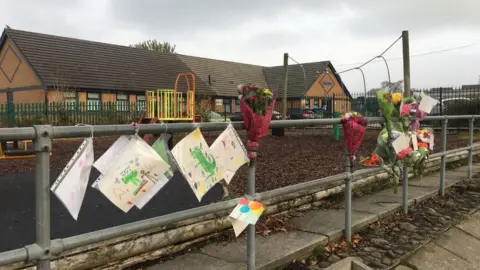 Tributes at playground