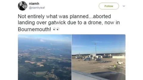 Twitter A tweet from a passenger who was delayed