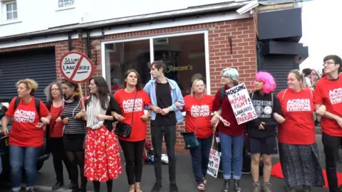 ACORN protestors