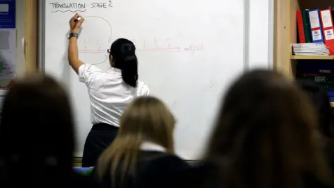 Getty Images Teacher and class