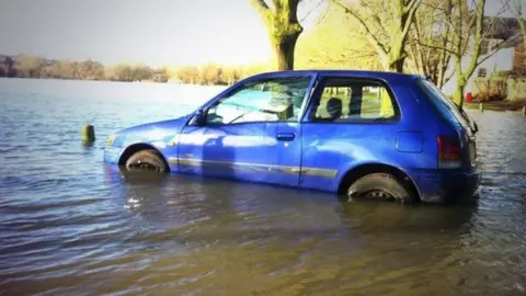 Flooding near Port Meadow