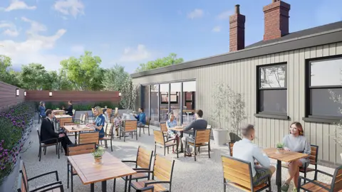 EMR Artist impression of cafe