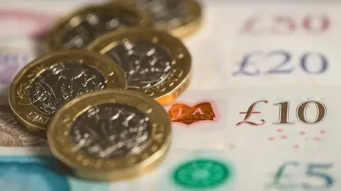 PA Media Pound coins and notes