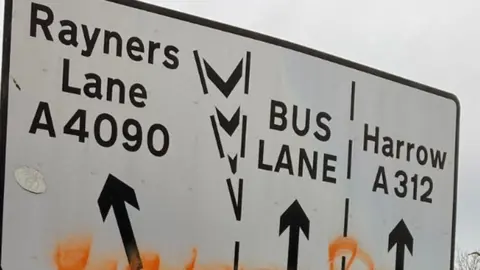 LDRS Bus sign in Harrow