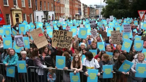 EPA Protesters at the Stand4Truth event in Dublin, 26 August 2108