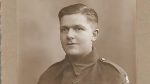 Arthur Oborne Arthur Oborne in his military uniform as a young man