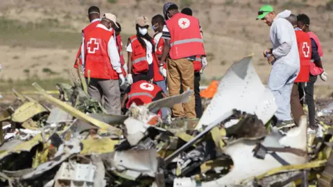 Getty Images Ethiopian Airlines Boeing 737 Max 8 plane crashed in March 2019